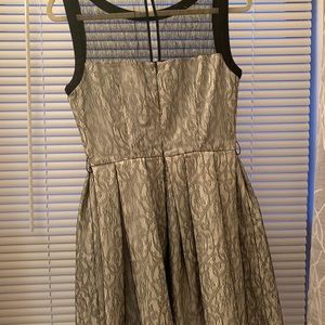 Zara mini dress black and white lace